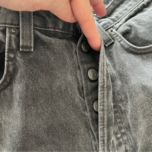 GRLFRND Karolina High Rise Straight Crop Jeans in Black Size 31 - Picture 12 of 15